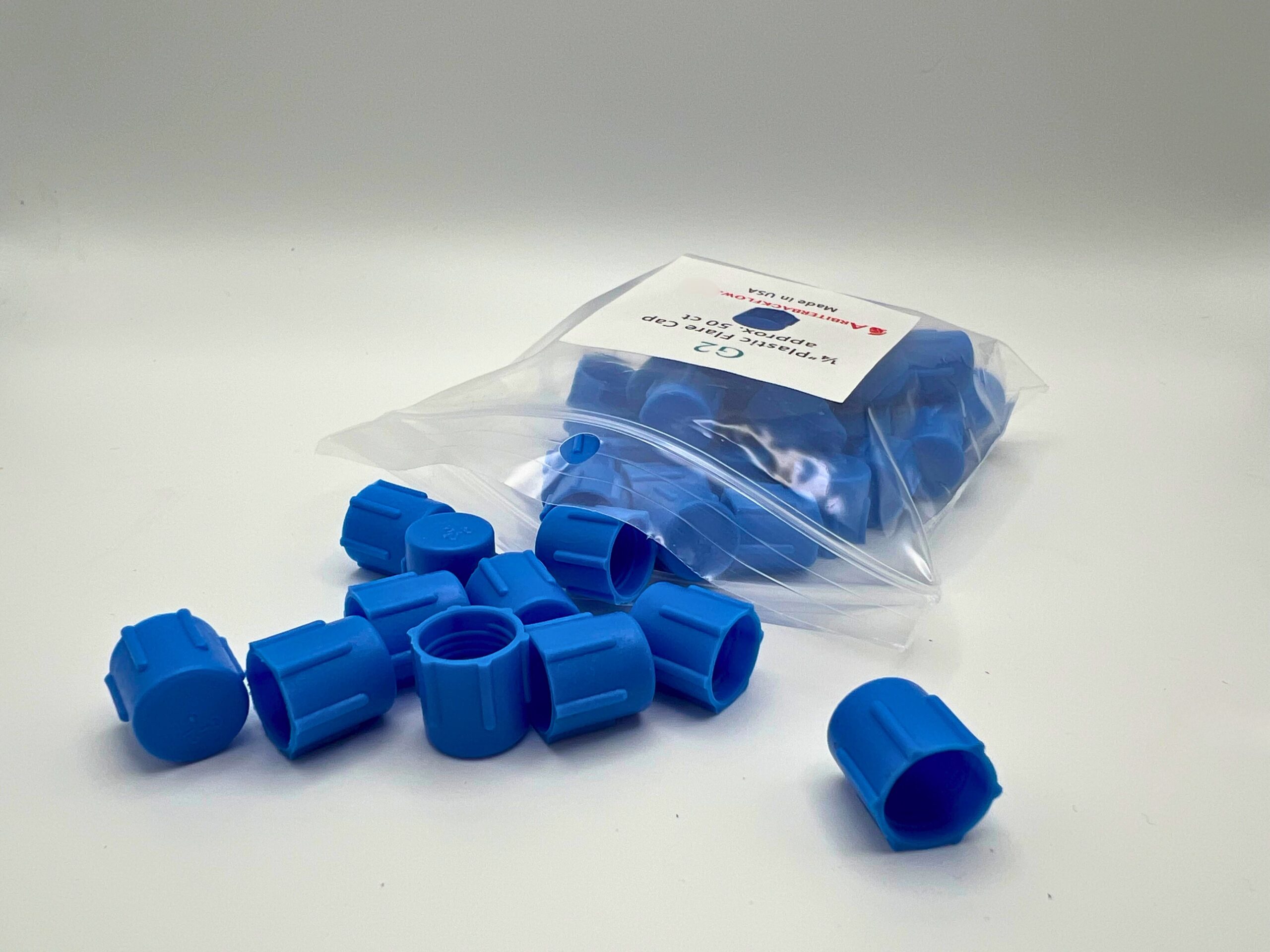 G2. 1/4" plastic cap for backflow assembly test cocks, ~50 count. - Image 5