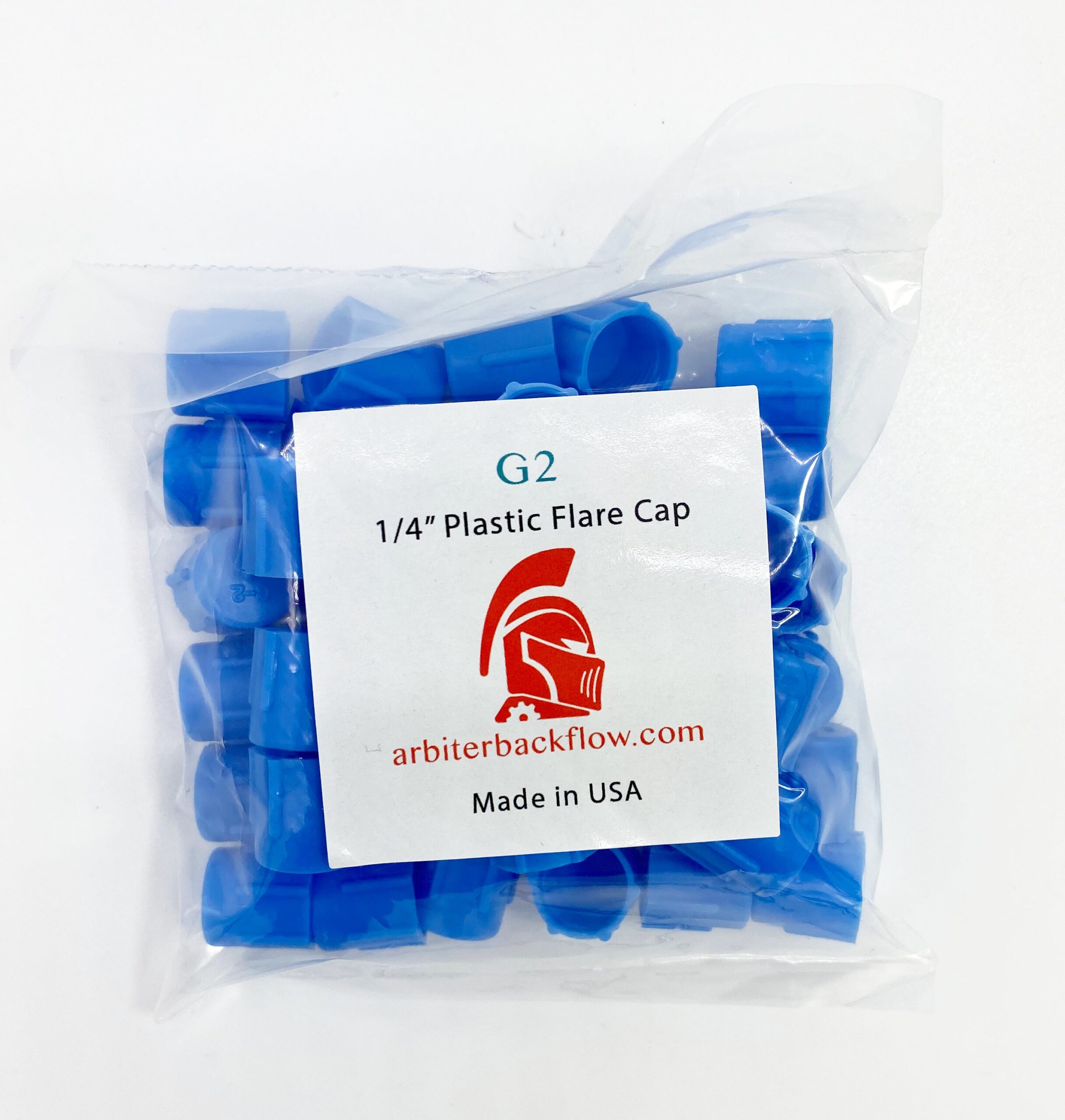 G2. 1/4" plastic cap for backflow assembly test cocks, ~50 count. - Image 3